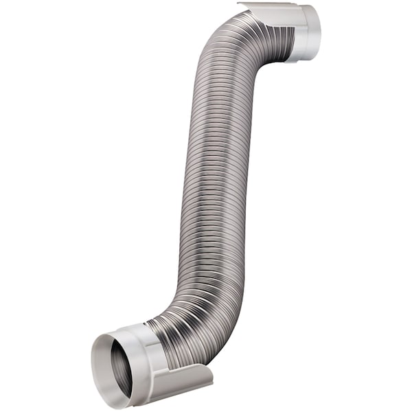 Deflecto Easy-Connecting Semi-Rigid 8 ft. Dryer Vent Hookup Kit - HUPK8WA/4
