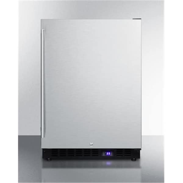 Summit Appliance Summit Appliance SCFF53BSSIM 24 in. Freestanding Upright Counter Depth Freezer; Black - SCFF53BSSIM