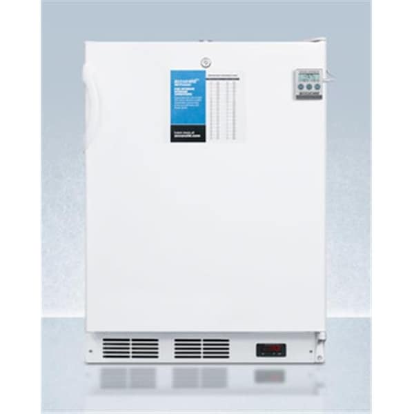 Trap-N-Kill Accucold VT65MLPLUS2ADA 24 in. Wide ADA Height -25 deg C Manual Defrost All Freezer with Lock & Thermometer - VT65MLPLUS2ADA