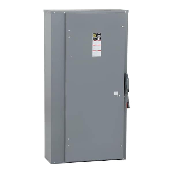 Interruptor de seguridad de un solo tiro Square D con fusible, servicio pesado, 240V CA/250V CC, 3PST - H328N