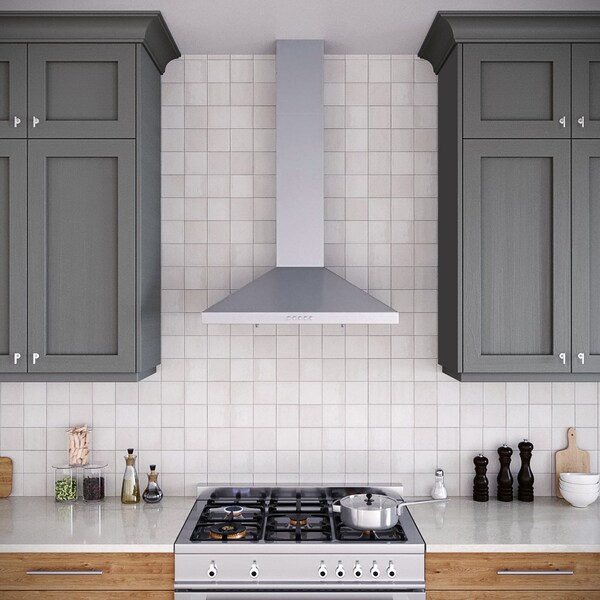Streamline 30 in. Galvani Ducted Wall Mount 220 CFM Range Hood in Brushed Stainless Steel - T-19-1-DT