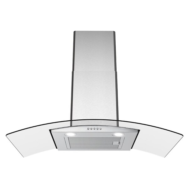 Streamline 36 in. Largo Ductless Wall Mount 220 CFM Range Hood in Brushed Stainless Steel - T-8065-1-DL
