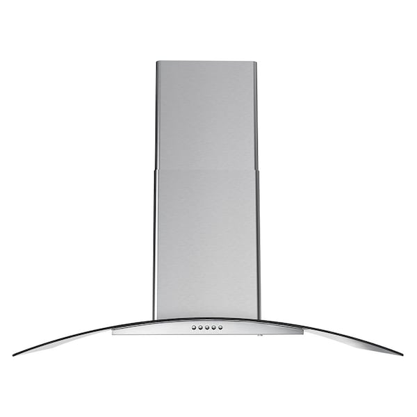 Streamline 36 in. Largo Ductless Wall Mount 220 CFM Range Hood in Brushed Stainless Steel - T-8065-1-DL