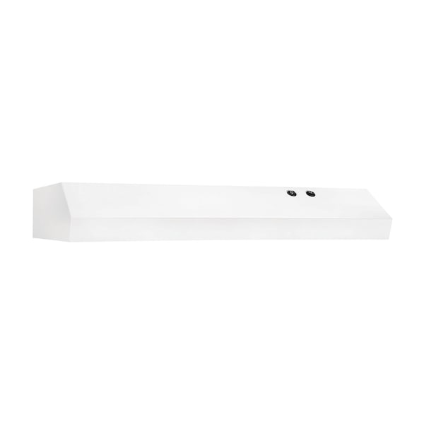 Almo Frigidaire 30-in. White Overhead Range Hood with Incandescent Lighting - FHWC3025MW