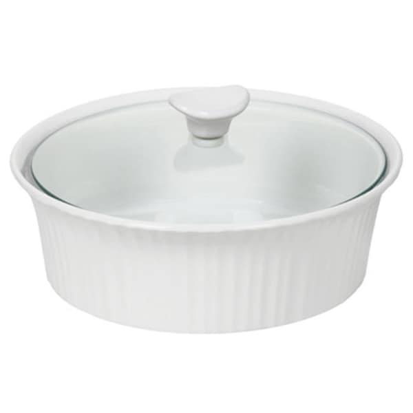 Corningware Corningware 1105930 2.5 QT French White III Round Casserole Dish - Pack Of 2 - 174150