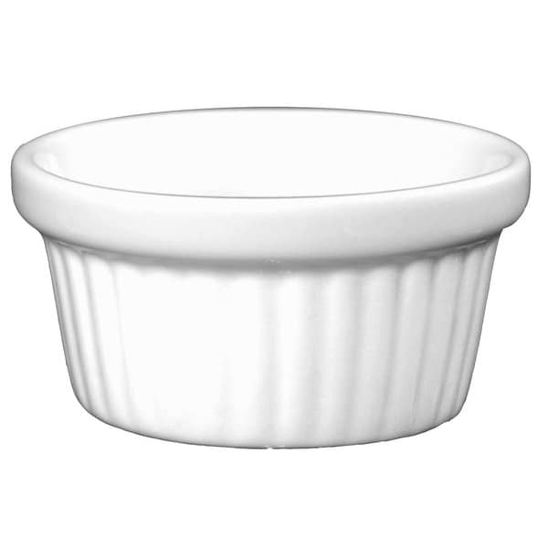 Iti Fluted Ramekin, 2 Oz, European White, PK36 - RAMF-2-EW