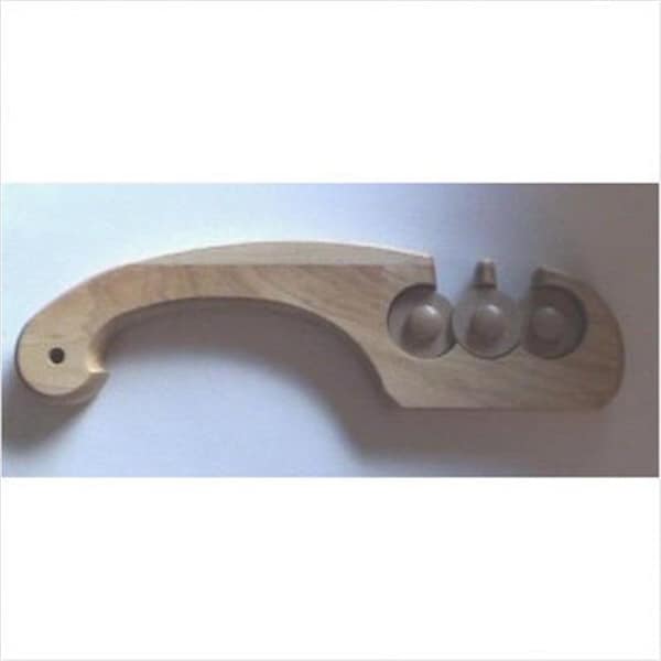 Mcgowan Mfg Co McGowan 1305 FireStone 3-Stone Knife Sharpener with Wood Handle - 1305