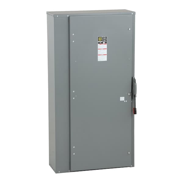 Interruptor de seguridad de un solo tiro con fusible Square D, servicio pesado, 600V CA/CC, 3PST - H367N