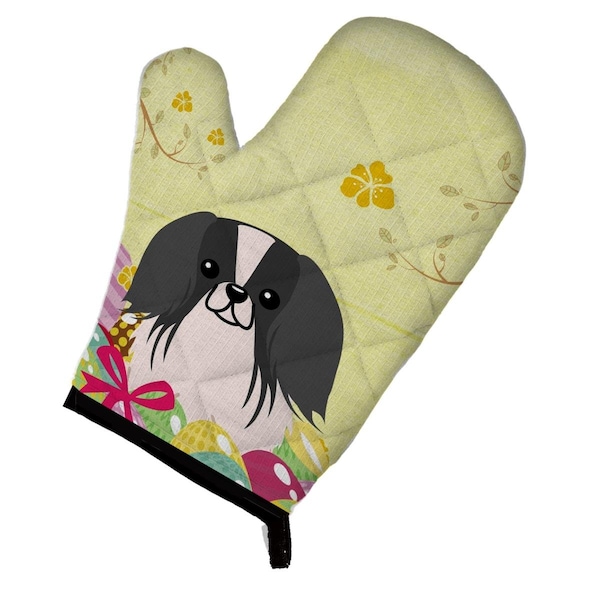 Carolines Treasures Easter Eggs Pekingnese Black & White Oven Mitt - BB6105OVMT