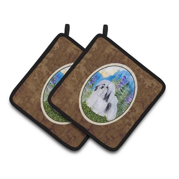 Carolines Treasures Havanese Pair of Pot Holders, 7.5 x 3 x 7.5 in. - SS1034PTHD