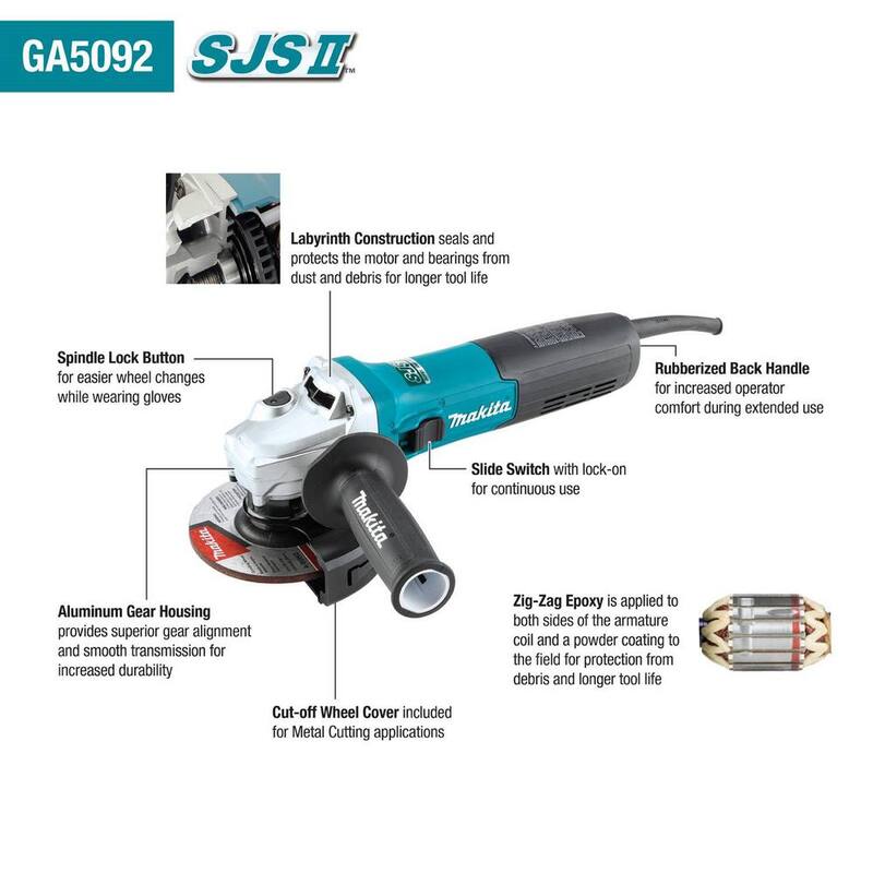 Esmeriladora Angular con Cable Makita de 5 pulgadas - GA5092