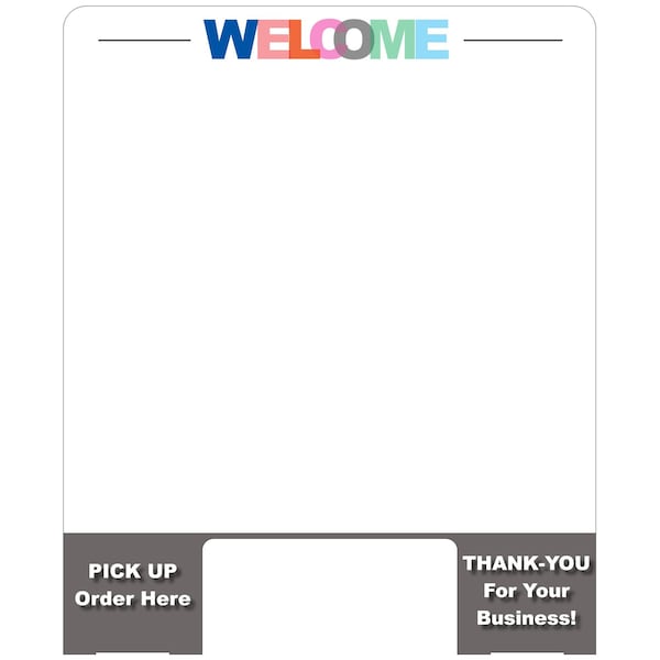 Vestil Cashier Guard 23x28 - 1/4" Polycarbonate 11x5 Slot - CG1-PA-CB-05