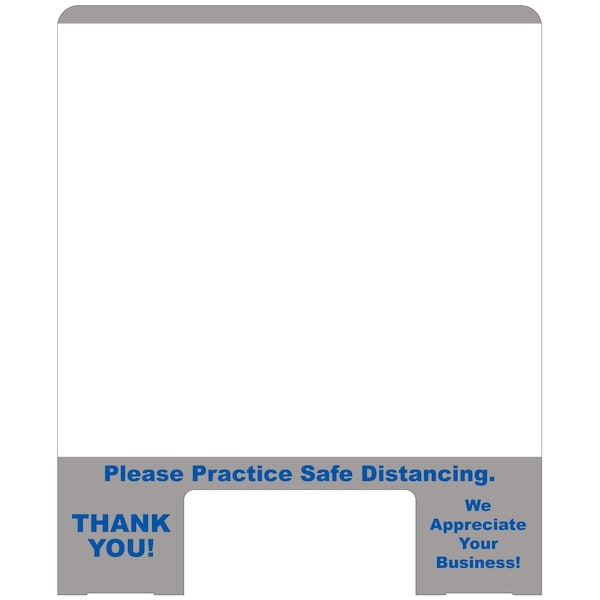 Vestil Cashier Guard 23x28 - 1/4" Polycarbonate 11x5 Slot - CG1-PA-CB-08