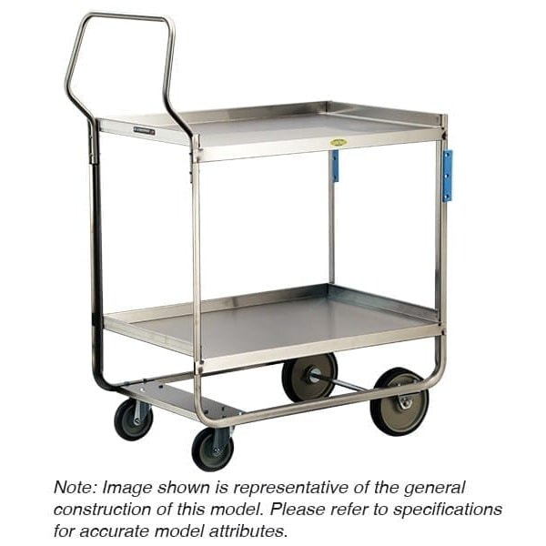 Lakeside Stainless Handler Series 3 Shelf Cart; 700 lb Capacity, 21"x49" - 4759