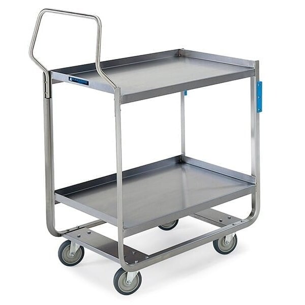 Lakeside Stainless Handler Series 2 Shelf Cart; 1,000 lb Capacity, 21"x49" - 4958