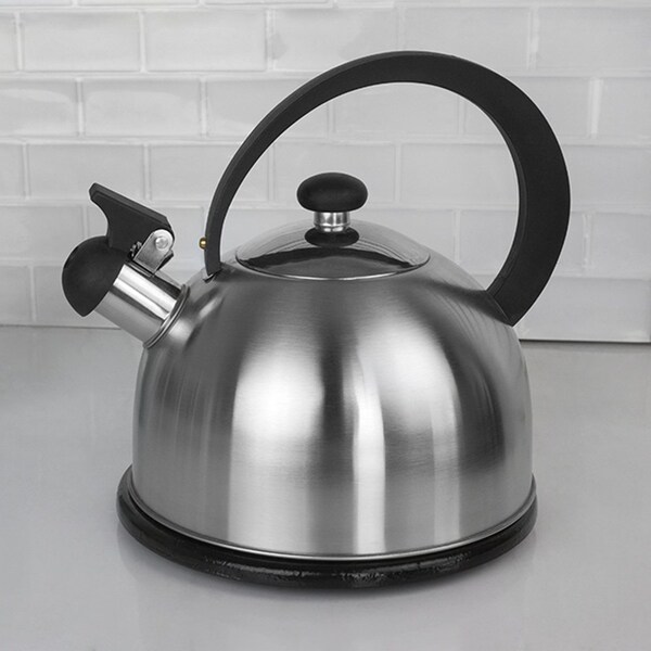 Hds Trading 85 oz Stainless Steel Tea Kettle, Silver - ZOR95891