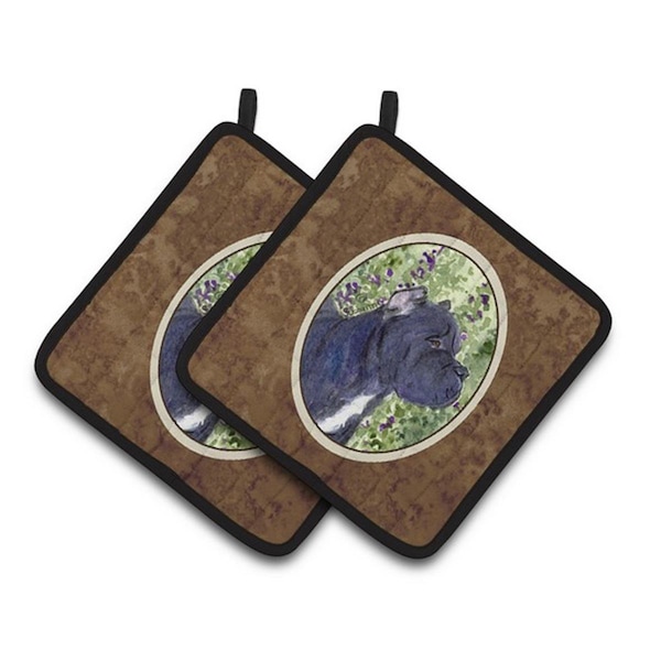 Carolines Treasures Cane Corso Pair of Pot Holders, 7.5 x 3 x 7.5 in. - SS8841PTHD