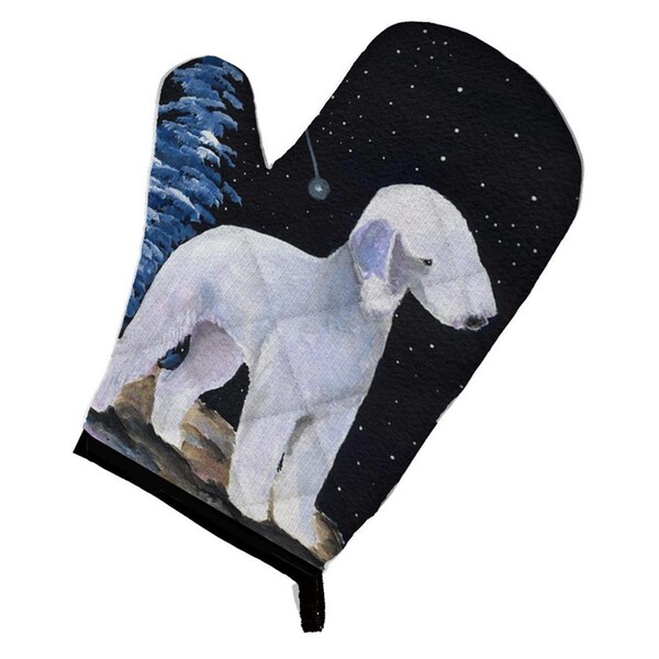 Carolines Treasures Starry Night Bedlington Terrier Oven Mitt - SS8455OVMT