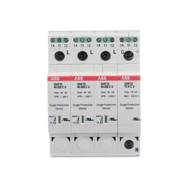 Abb OVRT23N40320PTSU, OVR SPD 3P+N 40KA 320V P TS 3RD ED - OVRT23N40320PTSU