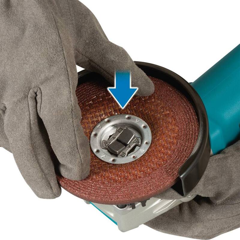 Makita 7.5 AMP Amoladora Angular con Cable de 4-1/2 pulgadas X-LOCK con Hoja de Diamante Segmentada de 4-1/2 pulgadas para Corte de Albañilería - GA4570-E-07191