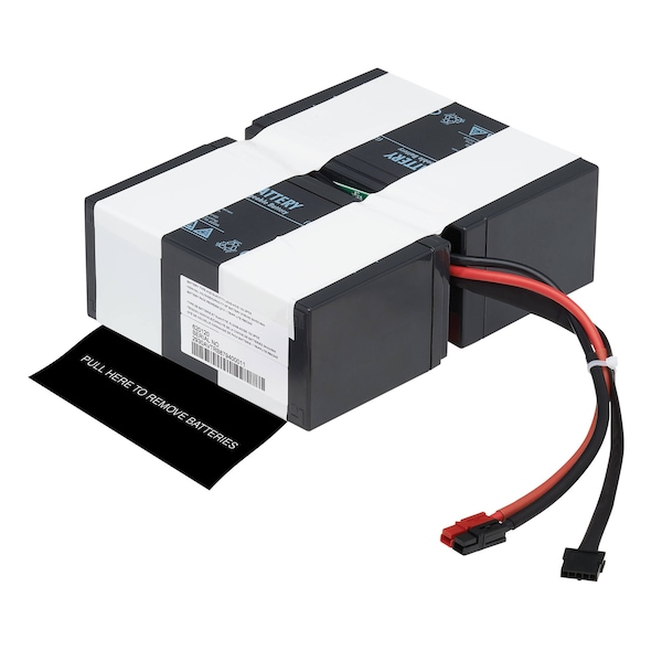 Tripp Lite UPS Battery, SUINT1000LCD2U UPS System, (2) 12V DC, 9 Ah, Pre-wired - RBC24S