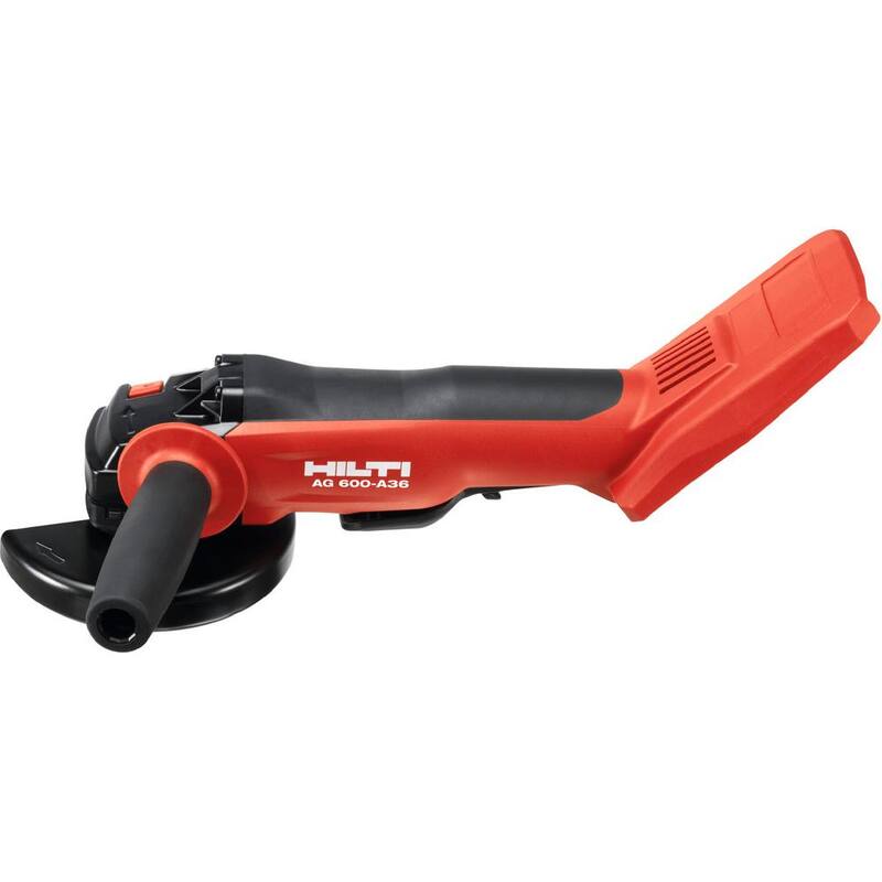 Esmeriladora angular inalámbrica Hilti de 36 voltios de Ion de Litio sin escobillas de 6 pulgadas AG 600 con Kwik Lock - 3554719