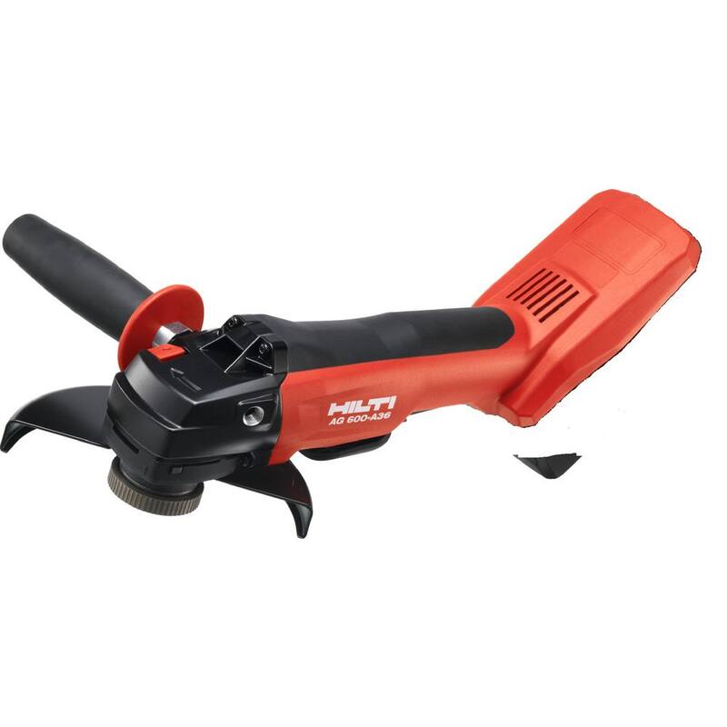 Esmeriladora angular inalámbrica Hilti de 36 voltios de Ion de Litio sin escobillas de 6 pulgadas AG 600 con Kwik Lock - 3554719