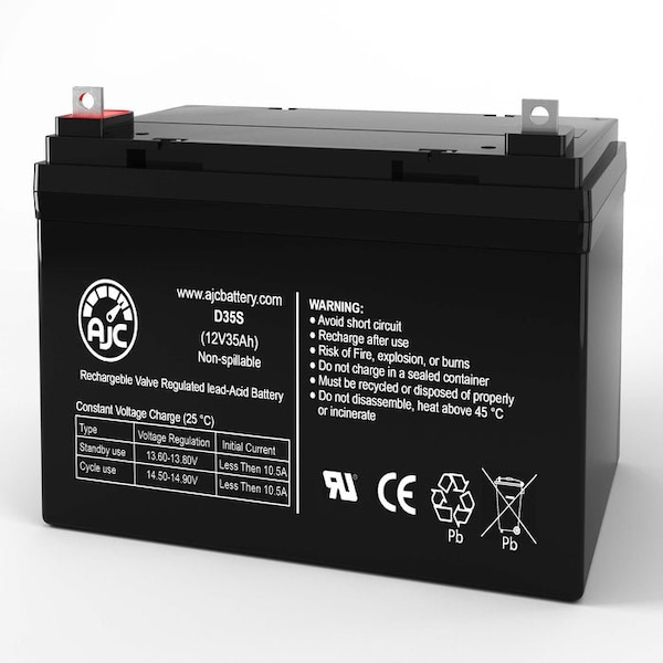 Bsc Preferred UPS Battery, Compatible with APC BACK-UPS RS BR1200 UPS Battery, 12V DC, 35 Ah - AJC-D35S-R-0-181613