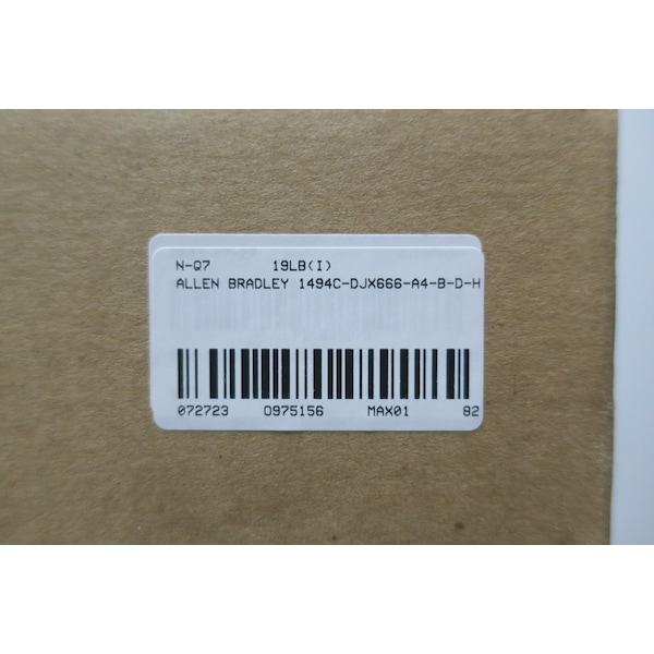 Allen Bradley 60A AMP 600V-AC FUSIBLE DISCONNECT SWITCH - 1494C-DJX666-A4-B-D-H

Interruptor de desconexión de fusible Allen Bradley de 60 amperios y 600 voltios de corriente alterna - 1494C-DJX666-A4-B-D-H