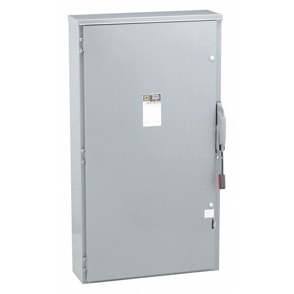 Interruptor de Seguridad Fusible Square D, Resistente, 600V AC, 3PST, 600 A, NEMA 3R - H366NR