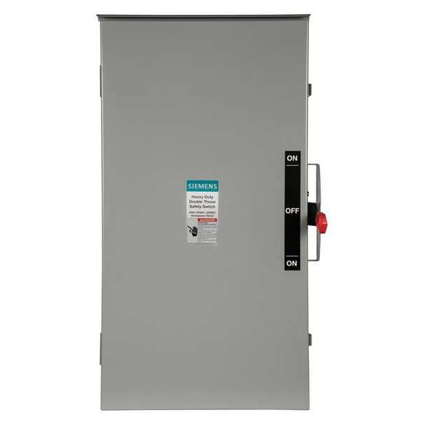 Interruptor de Seguridad Siemens No Fusible, Servicio Pesado, 240V CA, 3PDT, 200 A, NEMA 3R - DTNF324R