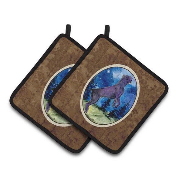 Carolines Treasures Cane Corso Pair of Pot Holders, 7.5 x 3 x 7.5 in. - SS8999PTHD