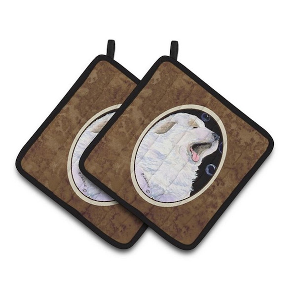 Carolines Treasures Great Pyrenees Pair of Pot Holders, 7.5 x 3 x 7.5 in. - SS8942PTHD
