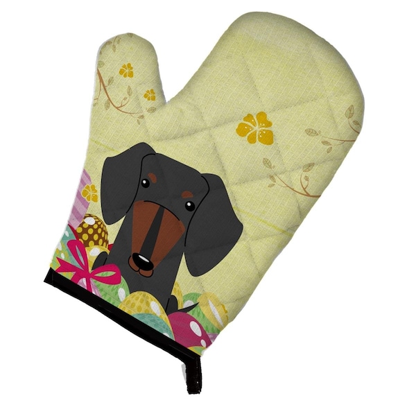 Carolines Treasures Easter Eggs Dachshund Black & Tan Oven Mitt - BB6132OVMT