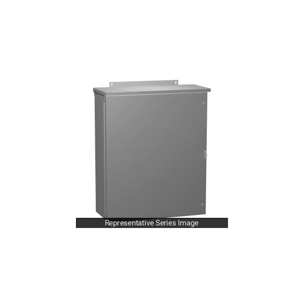 Hammond Type 3R Hinge Cover, 20 x 20 x 8, Steel/Gray - C3R20208HCR