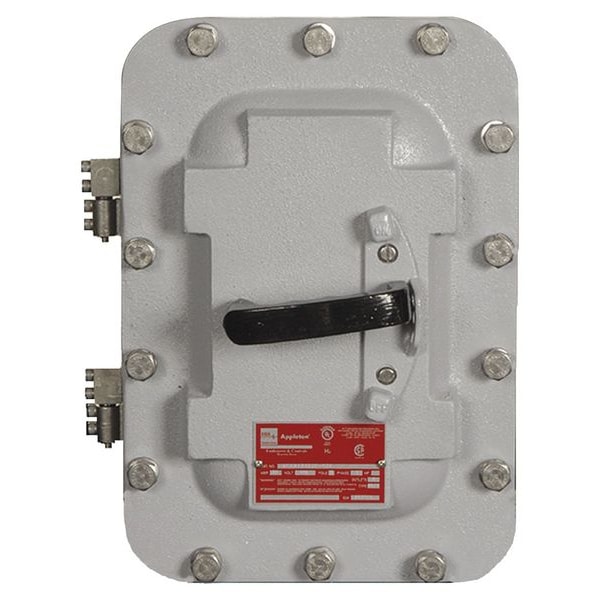 Interruptor de seguridad para ubicaciones peligrosas no fusible de Appleton Electric, servicio pesado, 600V, 3PST - AEAB3036DS.