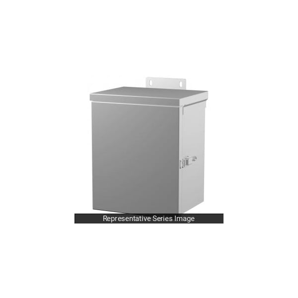 Hammond Type 3R Hinge Cover, 8 x 6 x 4, Steel/Gray - C3R864HCR