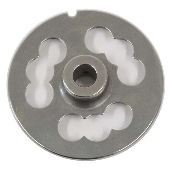 American Eagle AE-G12N/08-00 #12 Grinder Plate 0MM  (STUFFER PLATE/3 HOLE PLATE) - AE-G12N/08-00