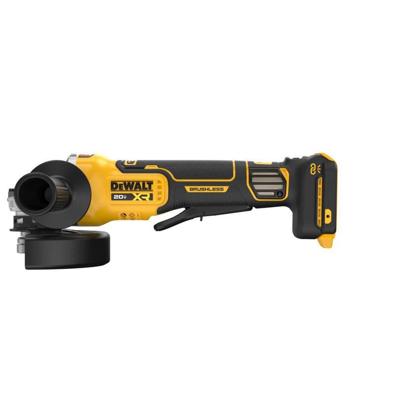 Amoladora angular inalámbrica DEWALT 20V XR de 4-1/2 a 5 pulgadas con batería de litio-ion 20V MAX XR 8.0 Ah - DCG410VSBWB2108