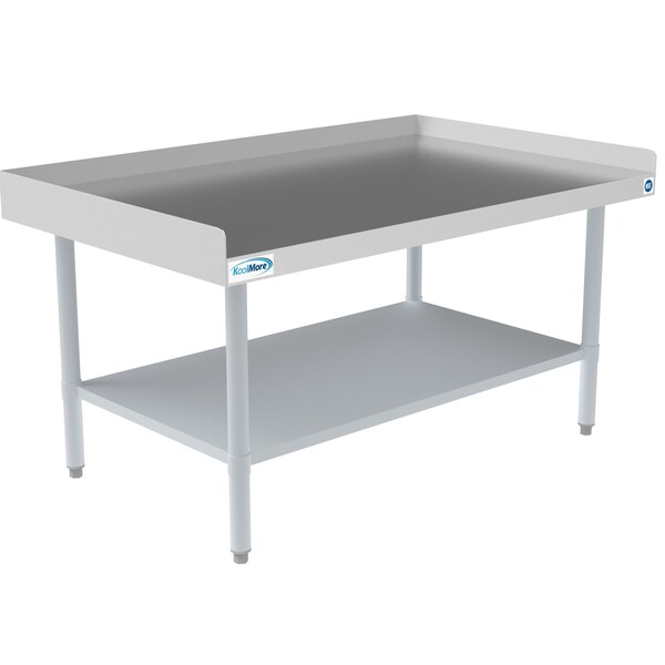 Koolmore 16 Gauge Stainless Steel Commercial Equipment Stand - 30 x 48 Heavy Duty Griddle Stand w/Undershelf - EQT-163048