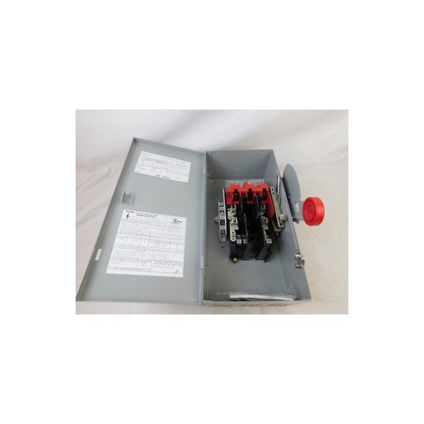 Interruptor de seguridad fusible de un solo tiro de servicio pesado Eaton, hoja visible mejorada, 30 A, DH221NGK