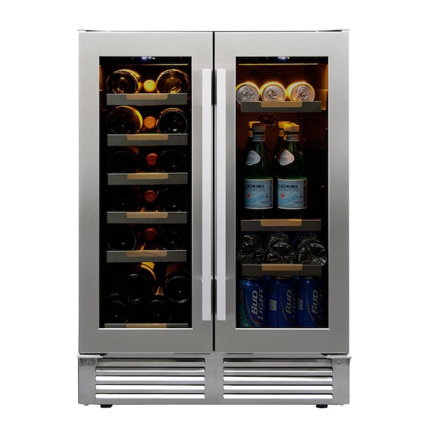 Avanti ELITE Side by Side Wine/Beverage Cooler, Stainless Steel - WBE1956Z3S