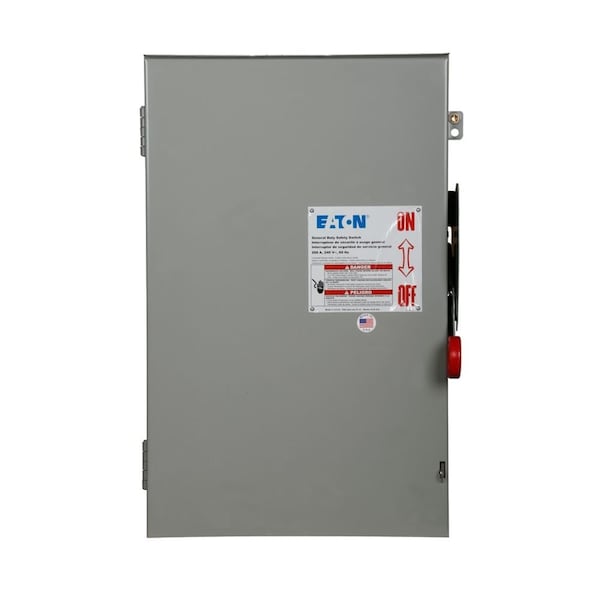 Interruptor de seguridad de fusible de cartucho de servicio general Eaton de 2 polos y 200 A - DG224NRK