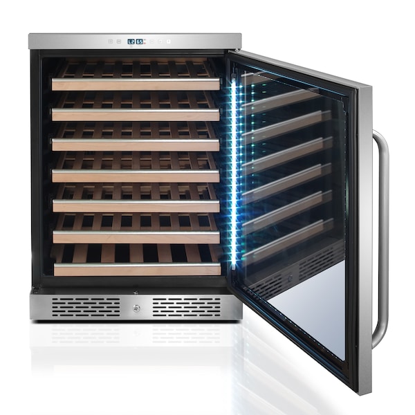 Whynter Spectrum Lightshow Stainless Steel 24" Built-in Wine Refrigerator - BWR-545XS