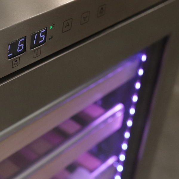 Whynter Spectrum Lightshow Stainless Steel 24" Built-in Wine Refrigerator - BWR-545XS