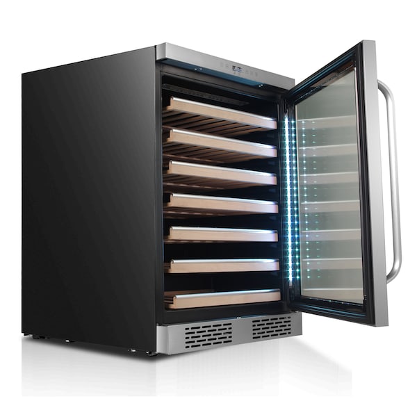 Whynter Spectrum Lightshow Stainless Steel 24" Built-in Wine Refrigerator - BWR-545XS