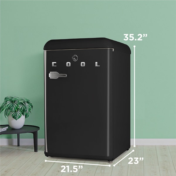 Commercial Cool Retro 4.4 cu. ft. Freestanding Mini Fridge - CCRR4ALB