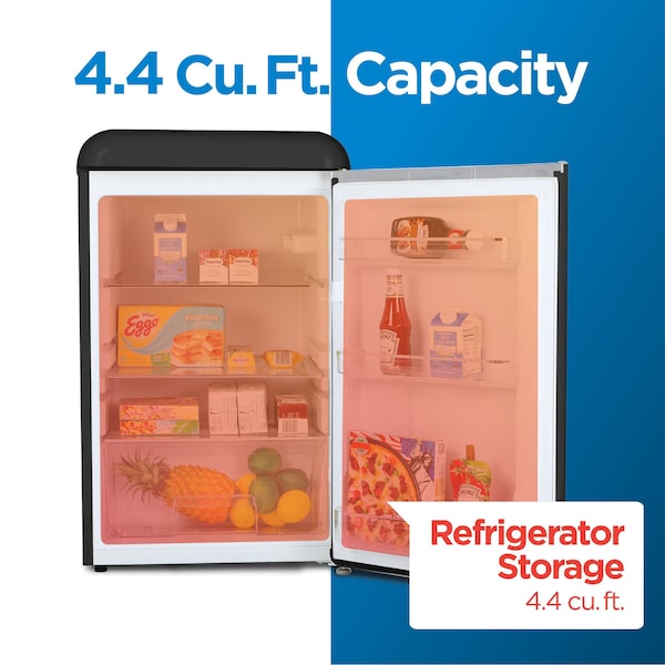 Commercial Cool Retro 4.4 cu. ft. Freestanding Mini Fridge - CCRR4ALB