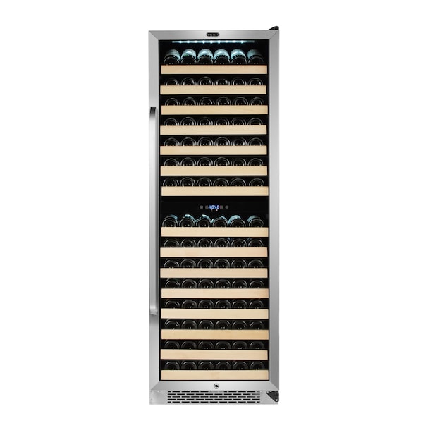 Whynter Built-in Stainless Steel Dual Zone Compressor Wine Refrigerator - BWR-1642DZ