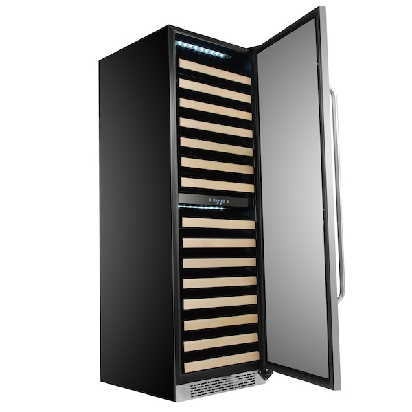 Whynter Built-in Stainless Steel Dual Zone Compressor Wine Refrigerator - BWR-1642DZ